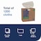 Tork Light Duty Cleaning Cloth Pop Up Box, 1-Ply, 8.3 x 16.1, White, 120 Cloths/Pack, 10 Packs/Carton, 10PK 500176 - alternate 4